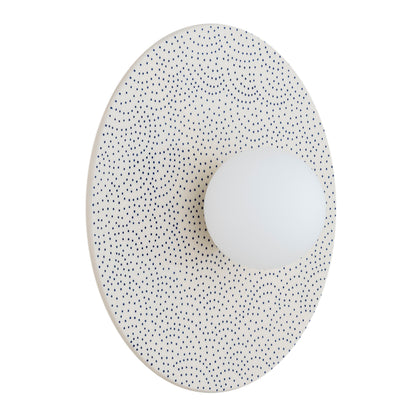 Boll wandlamp Crème dessin Plank
