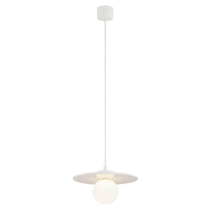 Boll hanglamp Crème-kobalt Groot