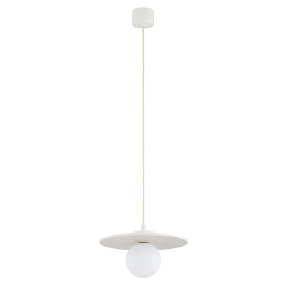 Boll hanglamp Crème-kobalt Groot