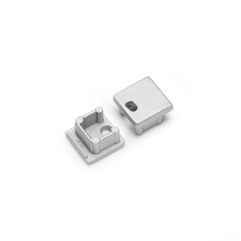 End cap Smart 10mm zilver met kabelopening