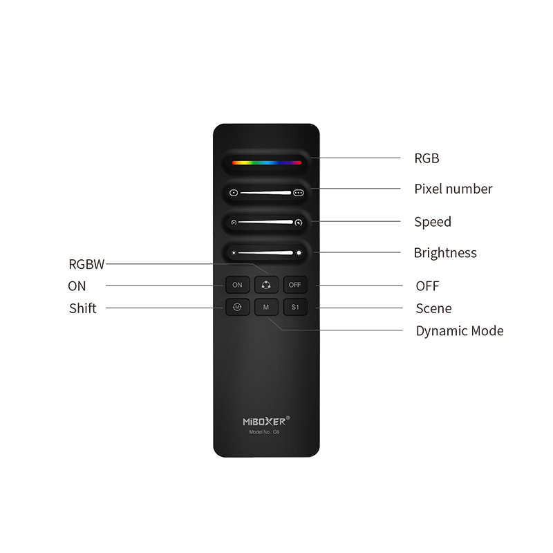 Mi-Light Afstandsbediening Magic LED Strip (C6)