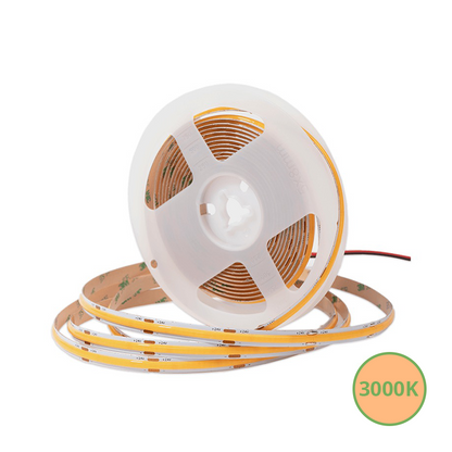 COBIVO vrij knipbare COB LED strip 10W 3000K warm wit