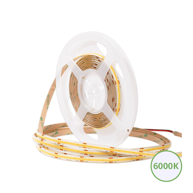 COBIVO waterdichte COB LED strip IP65 10W 6000K koel wit