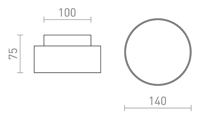 Cirque 14 – Plafondlamp