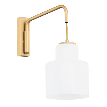 Diuna wandlamp Opaalglas-goud