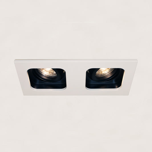 Inbouwspot MOGGIO 2lichts - wit-zwart