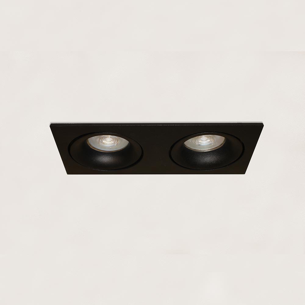Inbouwspot ALICE 2lichts - zwart