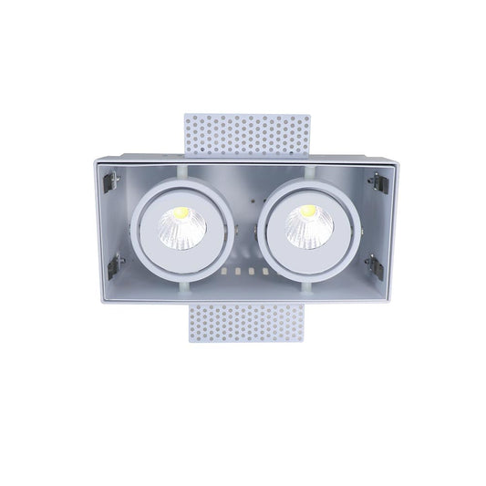 Inbouwspot TROFA 2lichts trimless - wit