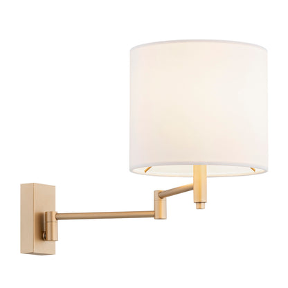 Dolce wandlamp Met arm Wit-goud