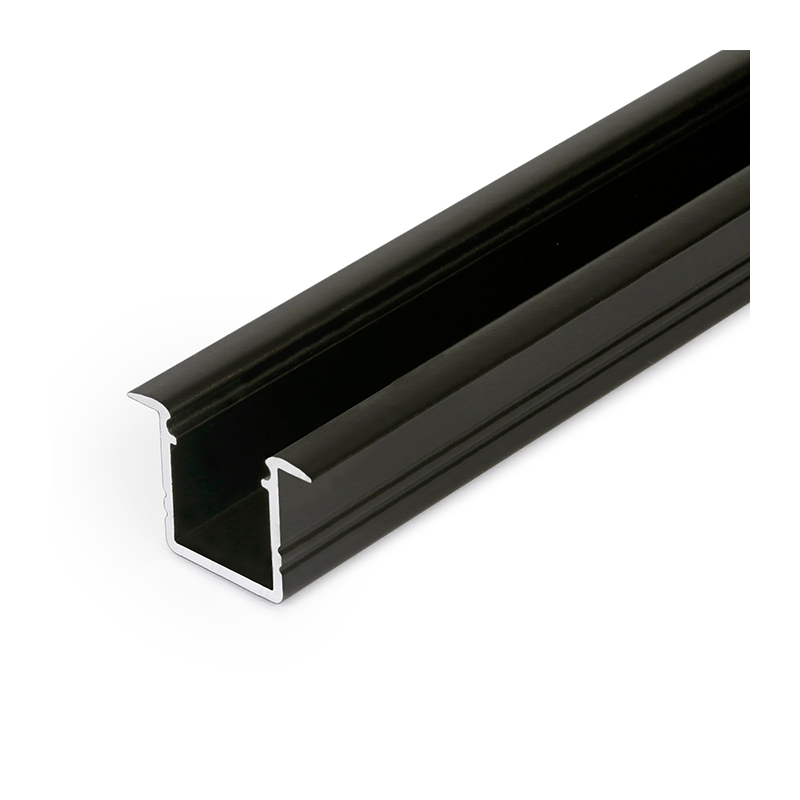 Smart aluminium LED inbouwprofiel 10mm zwart 2m