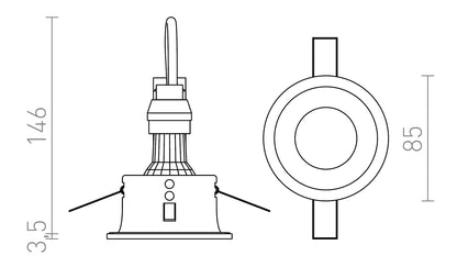 EL Inbouwspot Aquaspot