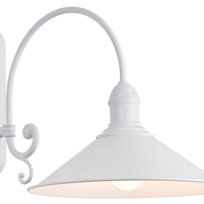 Erba wandlamp Mat wit