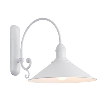 Erba witte wandlamp sfeerfoto