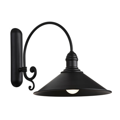 Erba zwarte wandlamp sfeerfoto