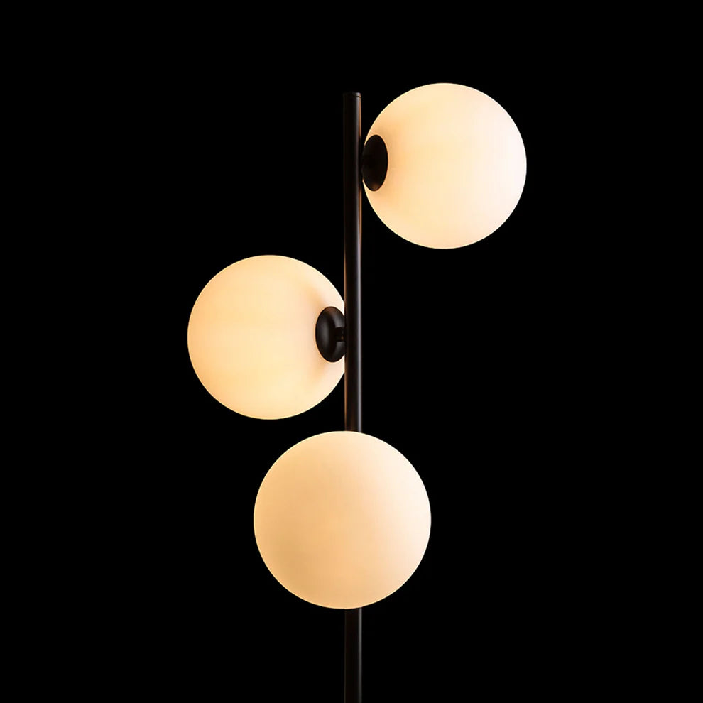 EL Floor Lamp - Opal Glass Shades