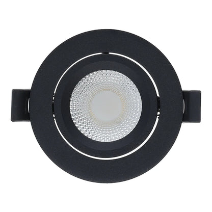 Eclaro Slim-Fit LED recessed spotlight black 5W Zigbee 3.0 RGB+CCT