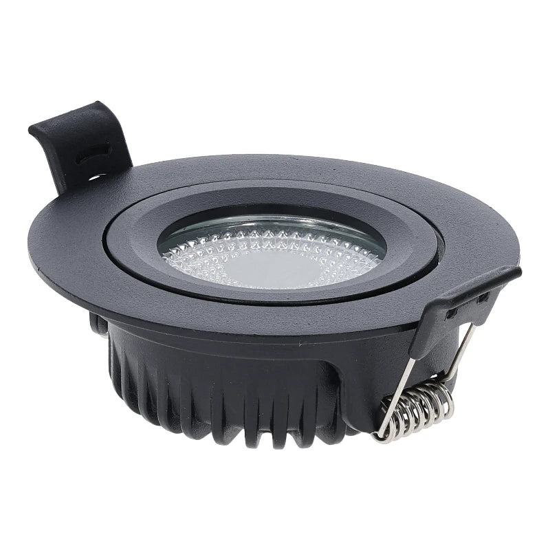 Eclaro Slim-Fit LED recessed spotlight black 5W Zigbee 3.0 RGB+CCT