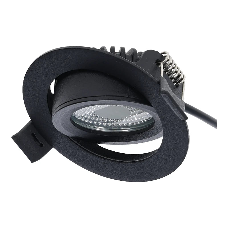 Eclaro Slim-Fit LED recessed spotlight black 5W Zigbee 3.0 RGB+CCT