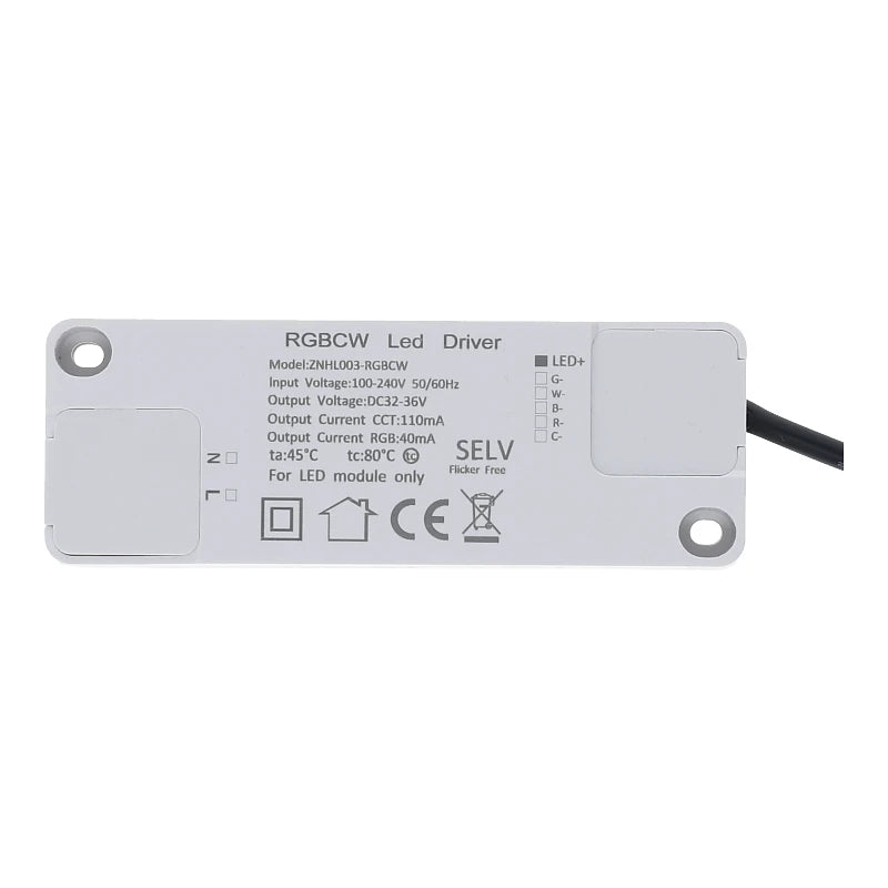 Eclaro Slim-Fit LED recessed spotlight black 5W Zigbee 3.0 RGB+CCT
