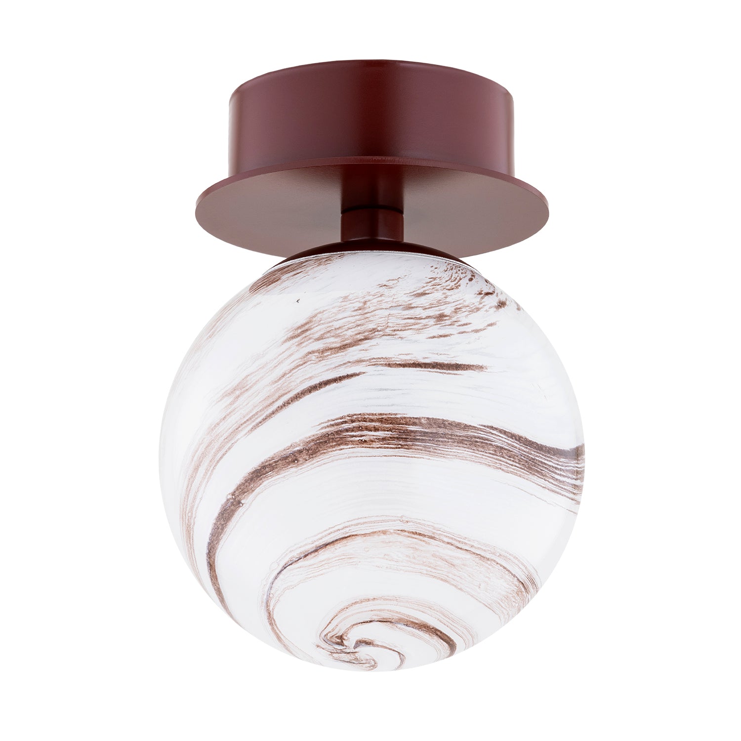 Fabio wandlamp Marmer-chocoladebruin