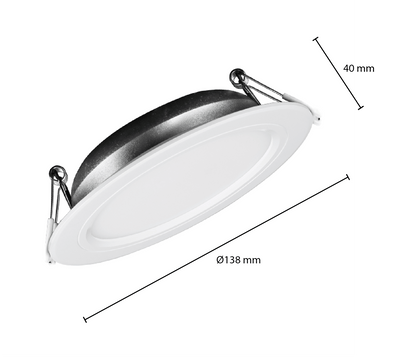 Mi-Light Downlight RGB+CCT Ø110 9W Wit (FUT061)