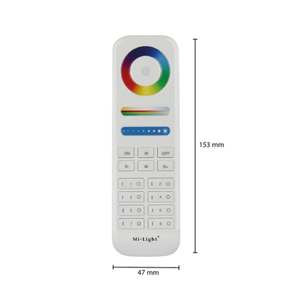 Mi-Light Afstandsbediening 8 Groepen RGB+CCT (FUT089)