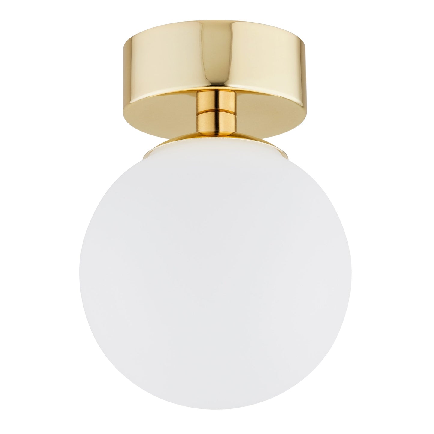 Flavio 1-lichts messing badkamerplafondlamp