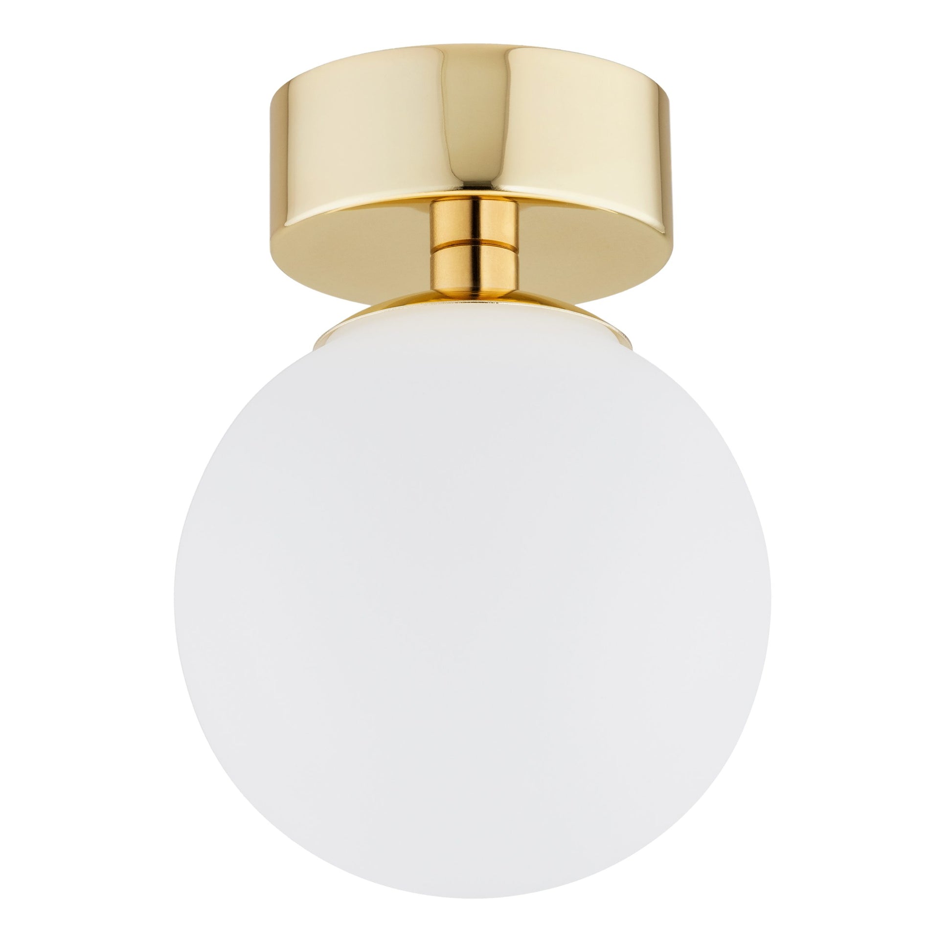 Flavio 1-lichts messing badkamerplafondlamp