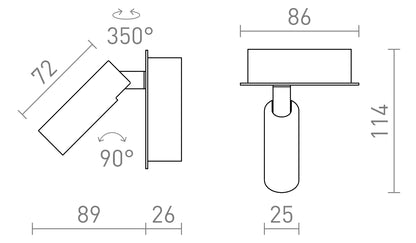 Flux Arc 3 – Wandlamp