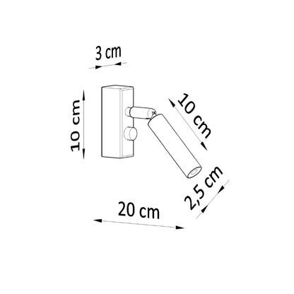 Focus One | wall light | G9 in white or black