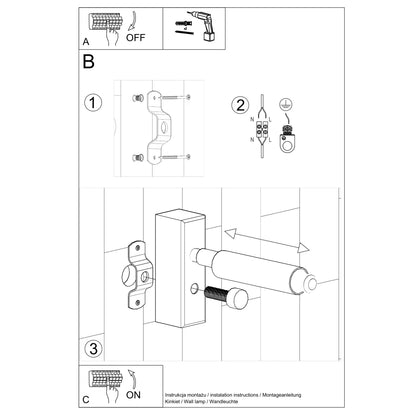 Focus One | wall light | G9 in white or black