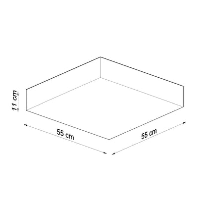 Forma Plain | Square ceiling lamp | Minimalist design