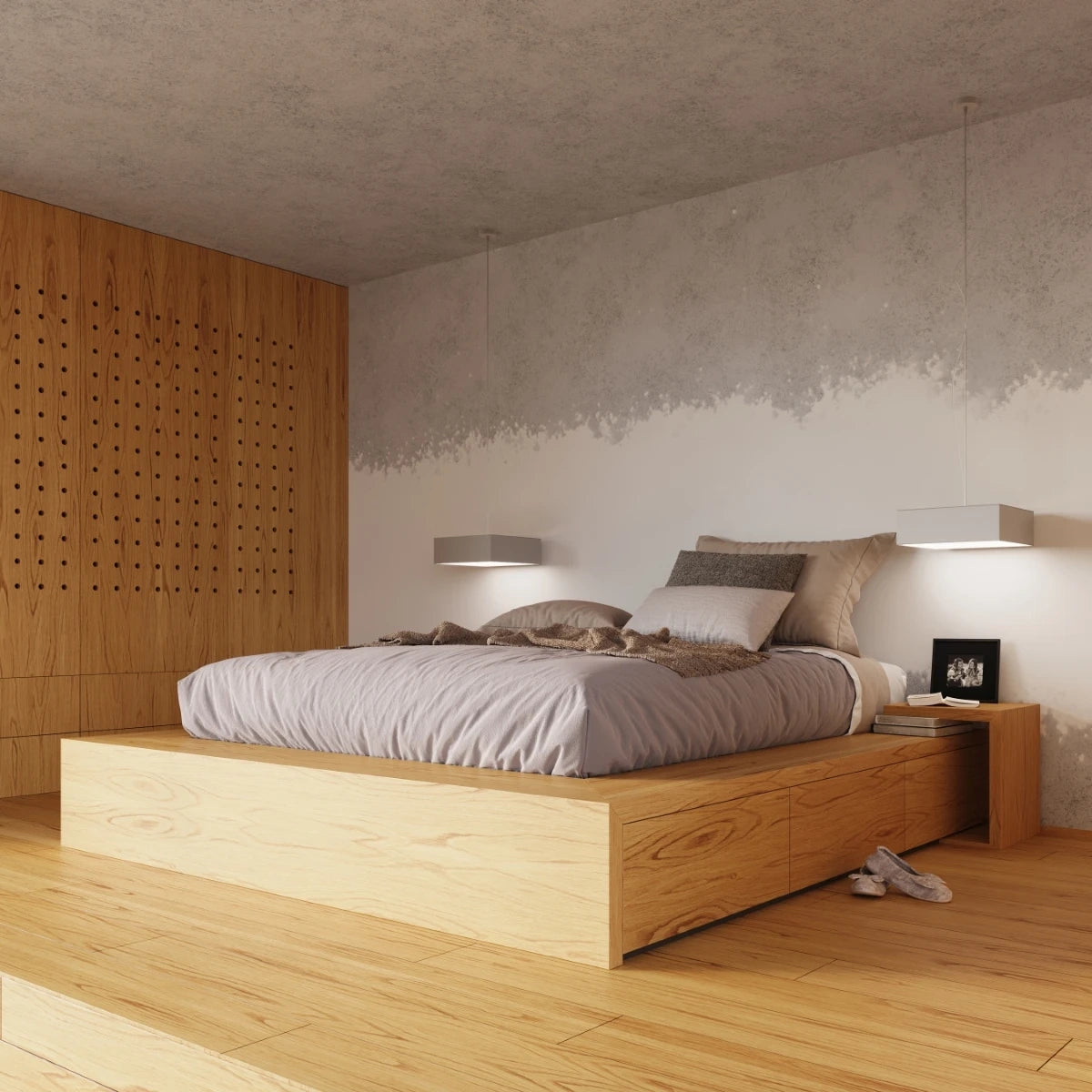 Forma Plain | Square ceiling lamp | Minimalist design