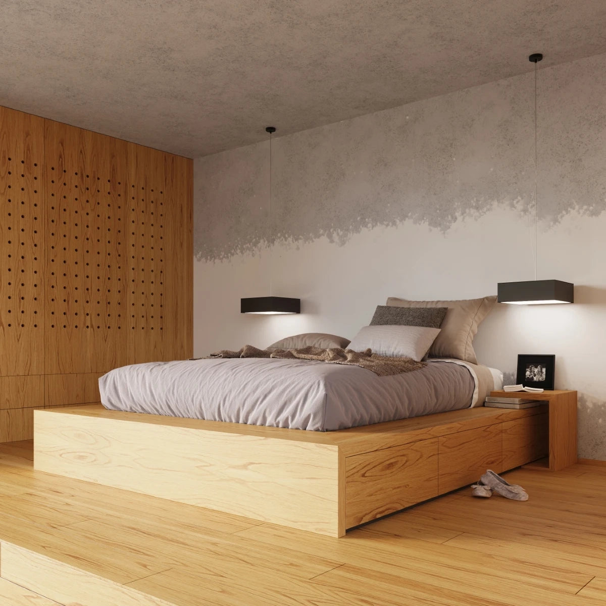 Forma Plain | Square ceiling lamp | Minimalist design