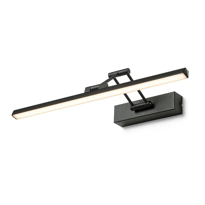 Fridaro LED picture light linear 8W 3000K | double adjustable arm | antique brass / chrome / matt black