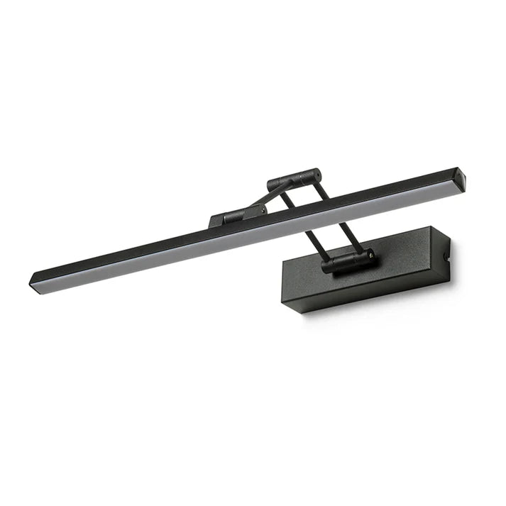 Fridaro LED picture light linear 8W 3000K | double adjustable arm | antique brass / chrome / matt black