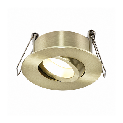 Lumexa GU10 Inbouwspot Hessle Geborsteld goud