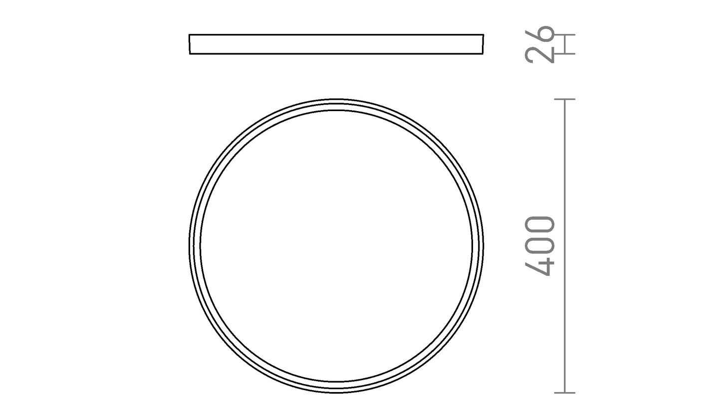 Halo Plate 40 Plafondlamp