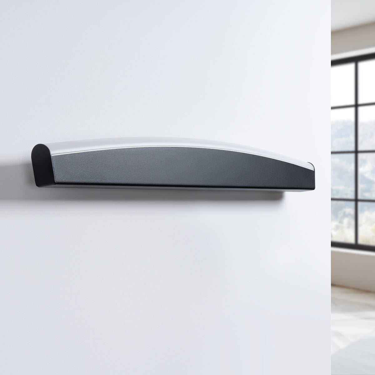 Jorvik Edge Black LED Wall Lamp