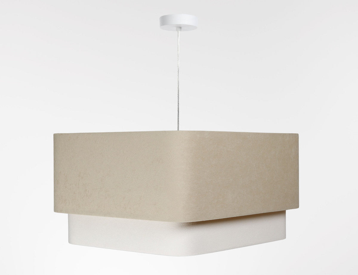 Kwadro Duo Velours hanglamp