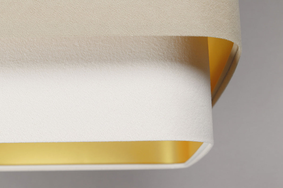 Kwadro Duo Velours hanglamp