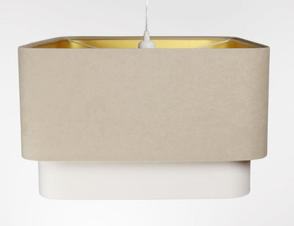 Kwadro Duo Velours hanglamp