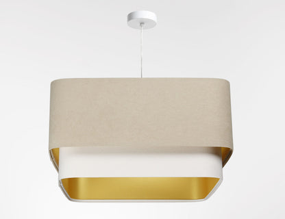 Kwadro Duo Velours hanglamp
