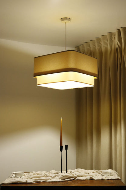 Kwadro Duo Velours hanglamp