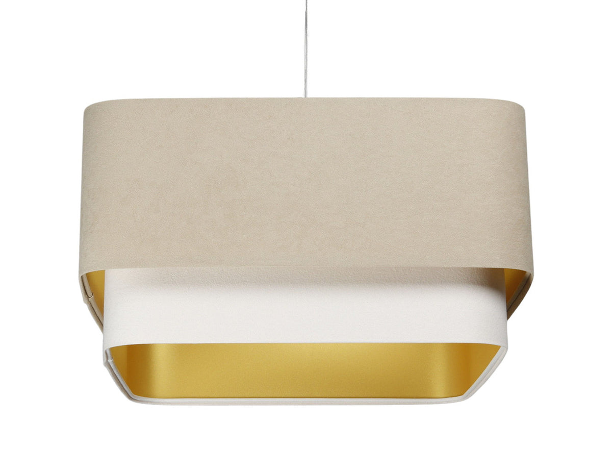 Kwadro Duo Velours hanglamp