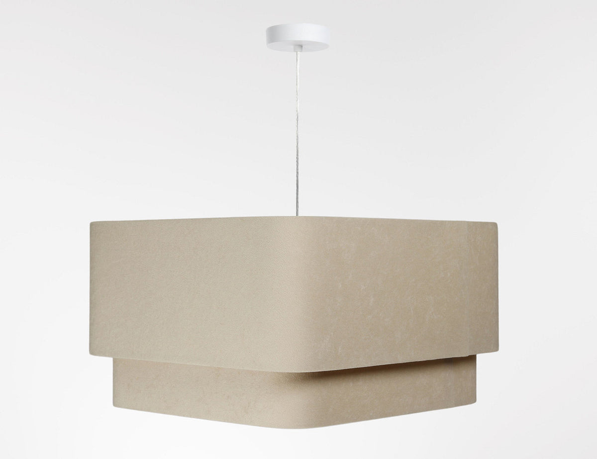 Kwadro Duo Velours hanglamp