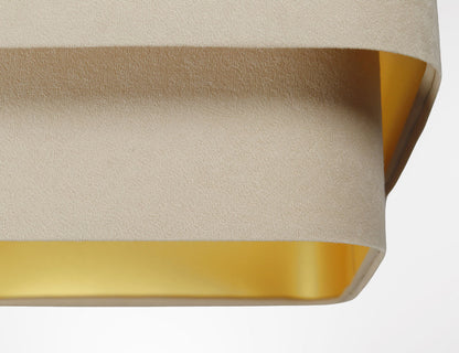 Kwadro Duo Velours hanglamp