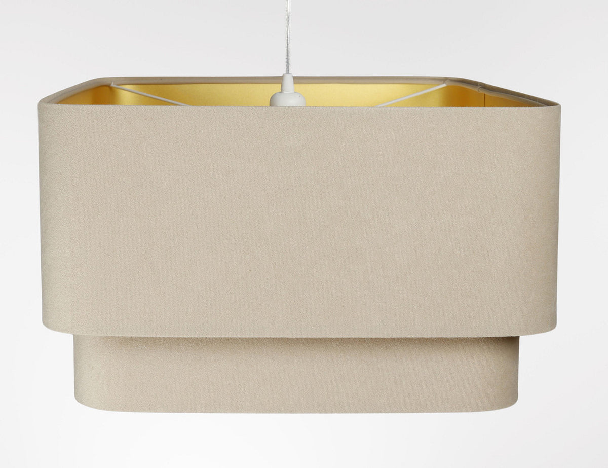 Kwadro Duo Velours hanglamp