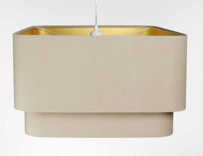 Kwadro Duo Velours hanglamp