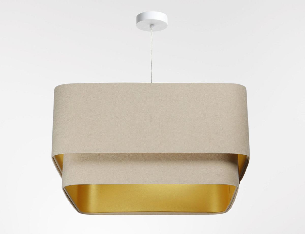 Kwadro Duo Velours hanglamp